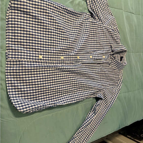 GAP Other - GAP Navy White Gingham Button-Down Casual Shirt